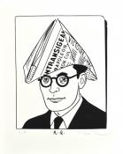FLOC'H . Sérigraphie "Raymond Queneau" E.A signée