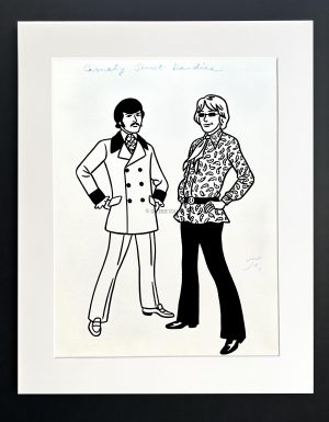 Floc'h "R.I.P. Britannia - Carnaby Street dandies" - Dessin original