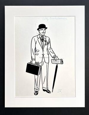 Floc'h "R.I.P. Britannia - City Businessman" - Dessin original