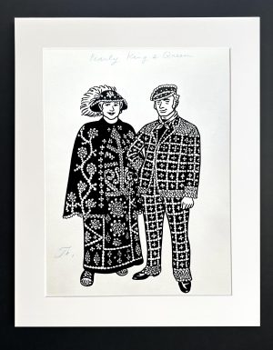 Floc'h "R.I.P. Britannia - Pearly King and Queen" - Dessin original