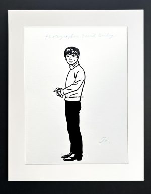 Floc'h "R.I.P. Britannia - Photographer David Bailey " - Dessin original