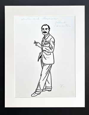 Floc'h "R.I.P. Britannia - Writer & Illustrator Osbert Lancaster - Dessin original