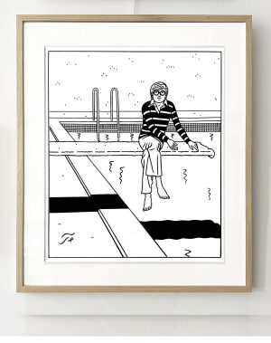 Floc'h - Life  "DAVID HOCKNEY"  Original
