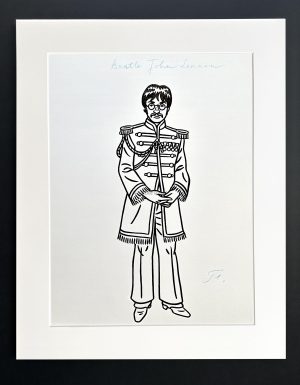 Floc'h "R.I.P. Britannia John Lennon" - Dessin original