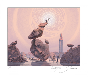Schuiten—Pigment Print "On the Shoulders of Giants 2025"