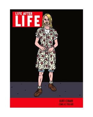 FLOC'H -LIFE AFTER LIFE "KURT COBAIN" estampes pigmentaires n° signées 30 ex