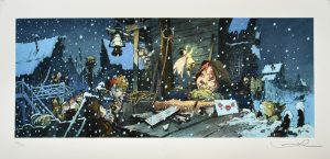 Loisel. Estampe "Peter pan" signée