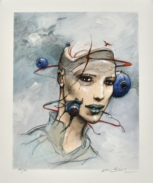 Enki Bilal • "IA"  Estampe pigmentaire N° signée 20 ex.