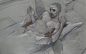 Enki Bilal . Rehaut - Estampe pigmentaire "Animal Z Man" signée