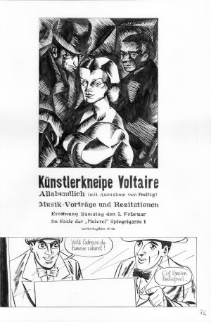 KENT • "Le cabaret Voltaire" Planche originale 74