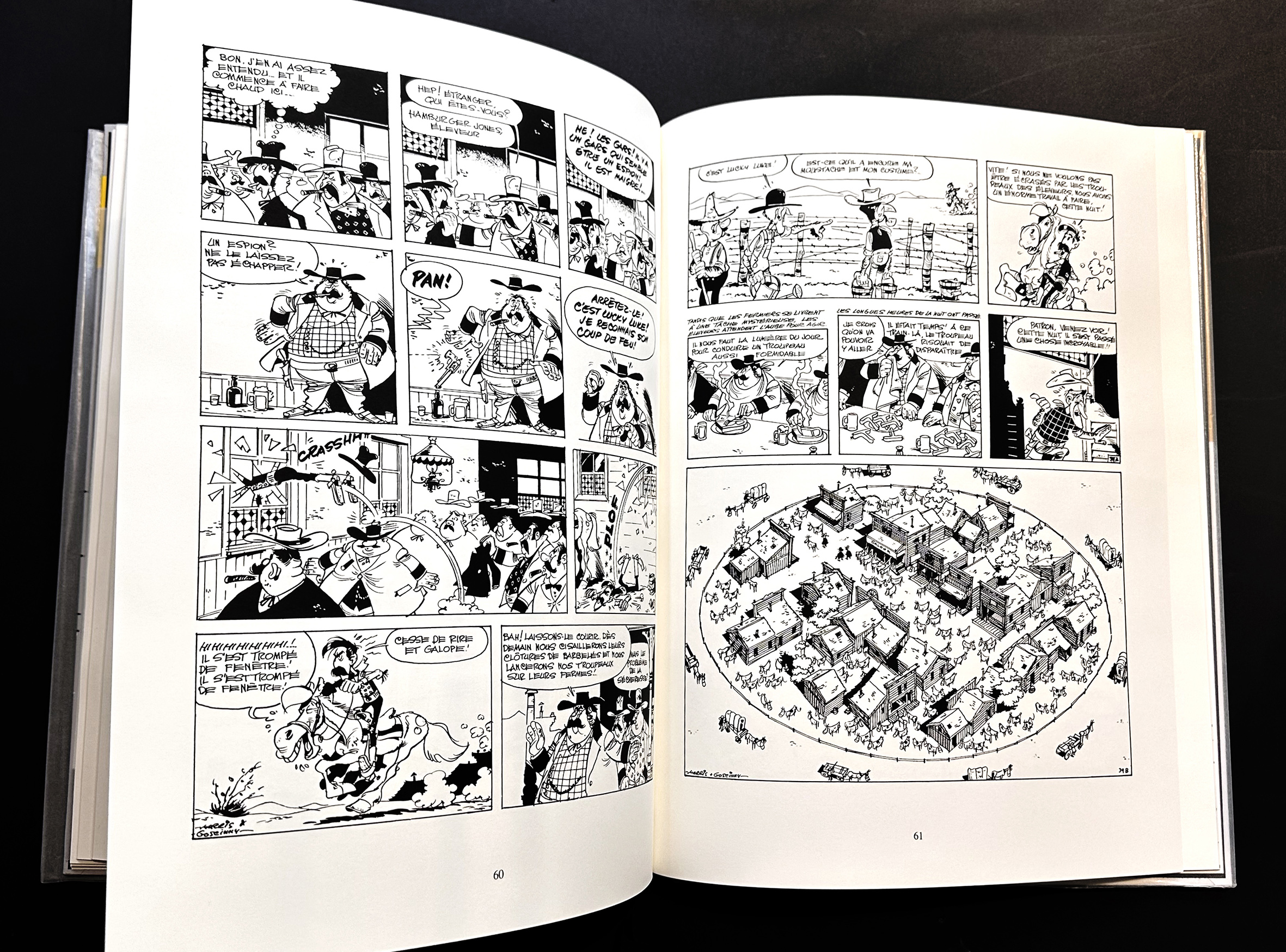 MORRIS • Livre Lucky Luke "Des barbelés dans la prairie" éd. luxe noir et blanc – Image 6