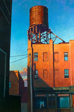 Miles HYMAN • "Brooklyn Water Tower " Estampe pigmentaire numérotée, signée 15ex