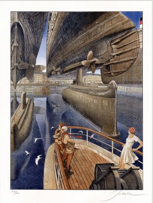 Schuiten-Alugraphie"Retour à Cherbourg" signée 200ex
