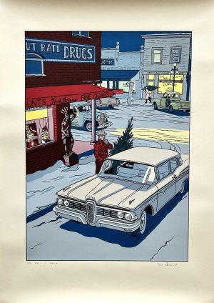 TED BENOIT-SERIGRAPHIE - FORD EDSEL- CHRISTMAS TREE 1