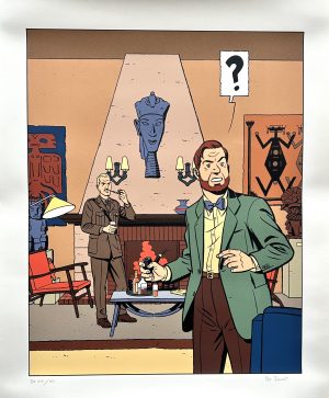 Ted Benoit- Sérigraphie Blake & Mortimer " L'affaire Francis Blake