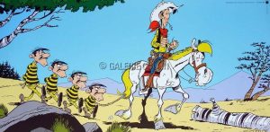 Achdé Lucky Luke"The Daltons" Poster art edition