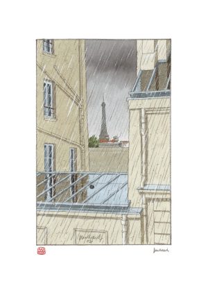 André JUILLARD •Estampe pigmentaire "Les 4 saisons -automne"numérotée signée limitée à 25ex.