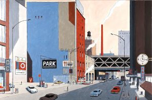 François AVRIL • "6424 Park" Affiche Édition d'Art