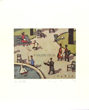 François AVRIL • "Les Voiliers" Affiche Édition d'Art