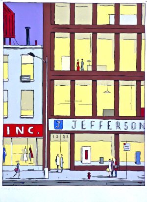 François AVRIL • "Jefferson" Sérigraphie numérotée et signée à 120 exemplaires
