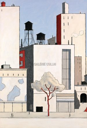 François AVRIL N° 17 • "THE CLOUD BULDING" Estampe pigmentaire Edition limitée