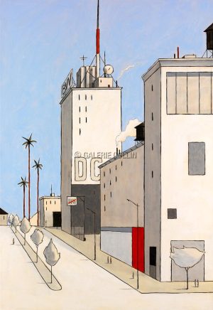 François AVRIL N° 4 "THE RADIO CITY BULDING" Estampe pigmentaire Edition limitée
