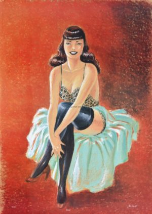 BERTHET "Pin-up" Signed poster, 400 copies.