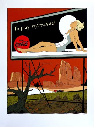 BERTHET • Sérigraphie n°/100 signée "To play refreshed"