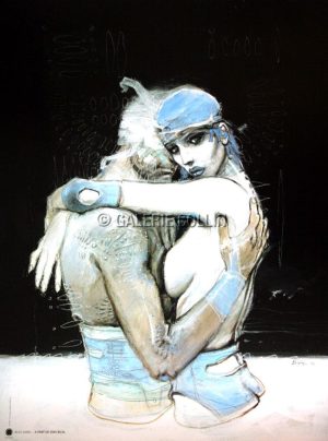 Enki BILAL "BLEU SANG A PART" Affiche édition d'Art