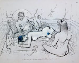 Enki BILAL •  "JILL A BEAU REVER" Affiche édition d'Art