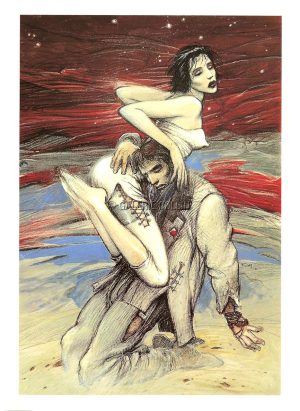 Enki BILAL • Affichette poster 26X19 cm - "ROMEO ET JULIETTE" Angelin Preljocaj.1992