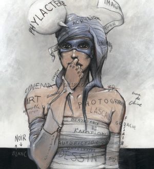 BILAL . CARTE POSTALE " LA BANDE DESSINÉE "
