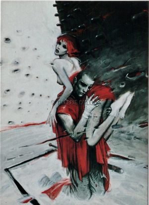 Enki BILAL . CARTE POSTALE " Roméo & Juliette II