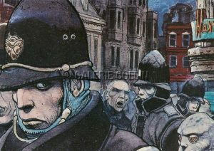 BILAL . Carte postale. " La femme piège " Détail  planche 6