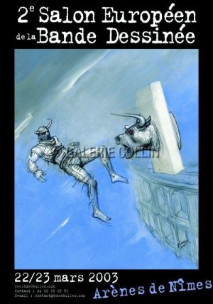 BILAL . EXHIBITION POSTER - 2nd European Comics Festival - Nîmes 2003