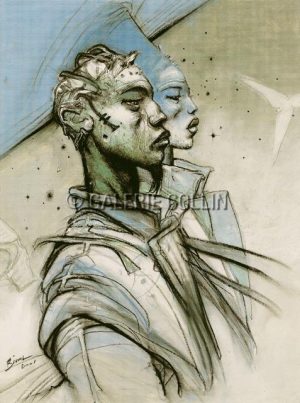 Enki BILAL • " an2001 " Affichette Edition d'Art 24x18 cm