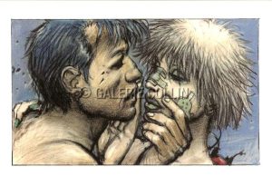 BILAL . Carte de Voeux 1997 "Le Sommeil du Monstre"