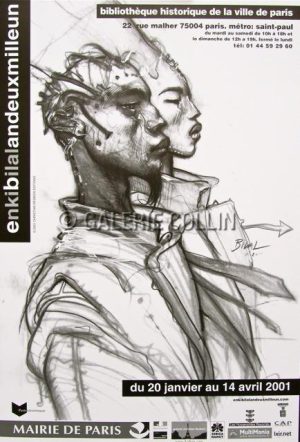 Enki BILAL - "ENKIBILALAN2001" exhibition poster