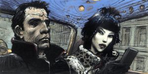 Enki BILAL • "L'INTERVIEW" Affiche Édition d'Art