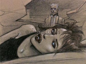 Enki BILAL • "Julia ne dormait pas" Affichette  18x24 cm -  Album Julia & Roem