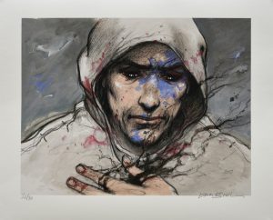 Enki Bilal • "Kameron Obb"  Estampe pigmentaire N° signée 30 ex.