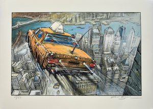 Enki Bilal • "Mezicab"  Estampe pigmentaire N° signée 50 ex.