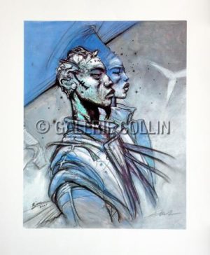 Enki BILAL • "AN 2001" Sérigraphie E.A. (Epreuve d'Artiste) signée: 245€
