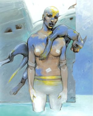Enki Bilal • "VERTÉBRATI I" affiche édition d'art