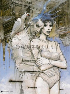 Enki BILAL • " Visioni di fine millennio" Affichette 24x18 cm