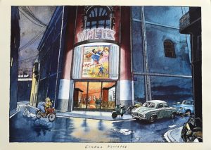 CABANES . Affiche Édition d'Art "Cinéma Variétés"