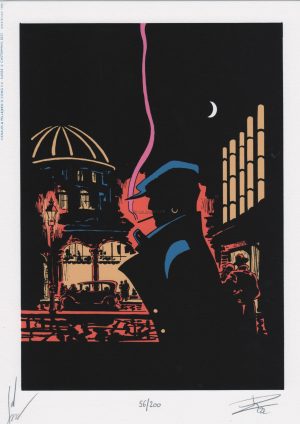 Canales &amp; Pellejero • Corto Maltese "Nocturnes berlinois" Tiré à part sérigraphié numéroté et signée
