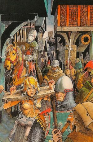 Carte postale "Métal Hurlant" Bourgeon  "Les compagnons du crépuscule"