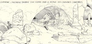 Carte postale "Métal Hurlant" Moebius "Le garage Hermétique"