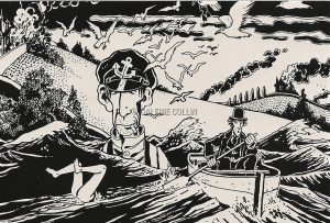 Carte postale "Métal Hurlant" Tardi  "Ici même"